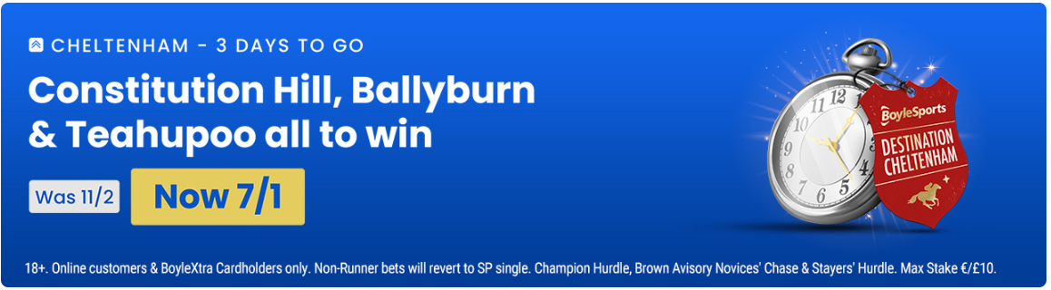 BoyleSports 3 Day Countdown Price Boost